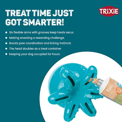 Trixie Snack Octopus Interactive Chew Toy for Dogs (Blue)