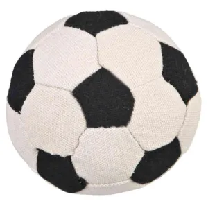 Trixie Soft Soccer Soundless Ball Fetch Toy for Dogs (Black)