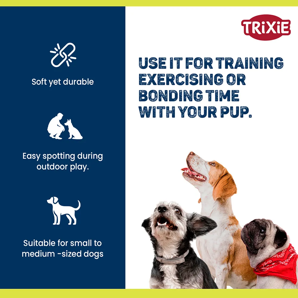 Trixie Wavy Ball on a Rope Toy for Dogs (Orange)