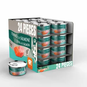Tuna salmon  24x80g cans AEQUIL CHEF Marpet Pets Qatar