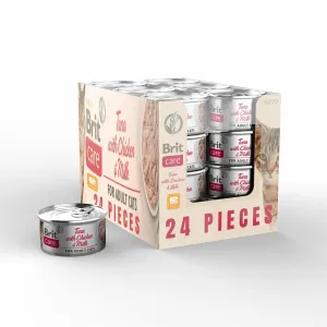 Tuna with Chicken And Milk Box 70gx24 pcs Brit Care Pets Qatar