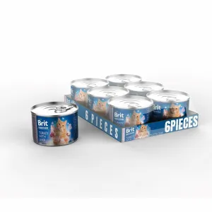 Turkey with Liver (6x200g)Brit Premium by Nature Pets Qatar