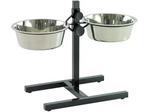 Twin Feeder H-Stand   Bowls Pets Qatar