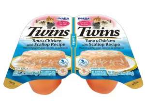 Twins-Tuna & Chicken with Scallop Recipe 35 g x 2 cups Pets Qatar