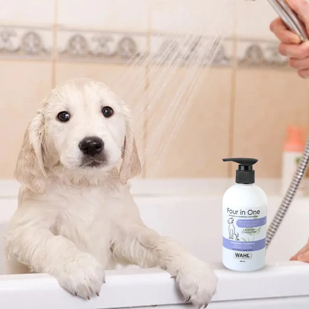 Wahl 4 in 1 Lavender Chamomile Calming Shampoo & Drools Absolute Vitamin Supplement Tablets Dog Combo