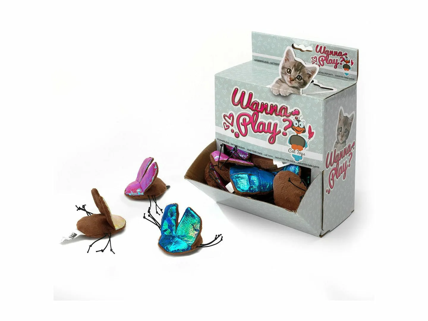 Wanna Play Bug with Crinkle Paper 7x6CM Pets Qatar