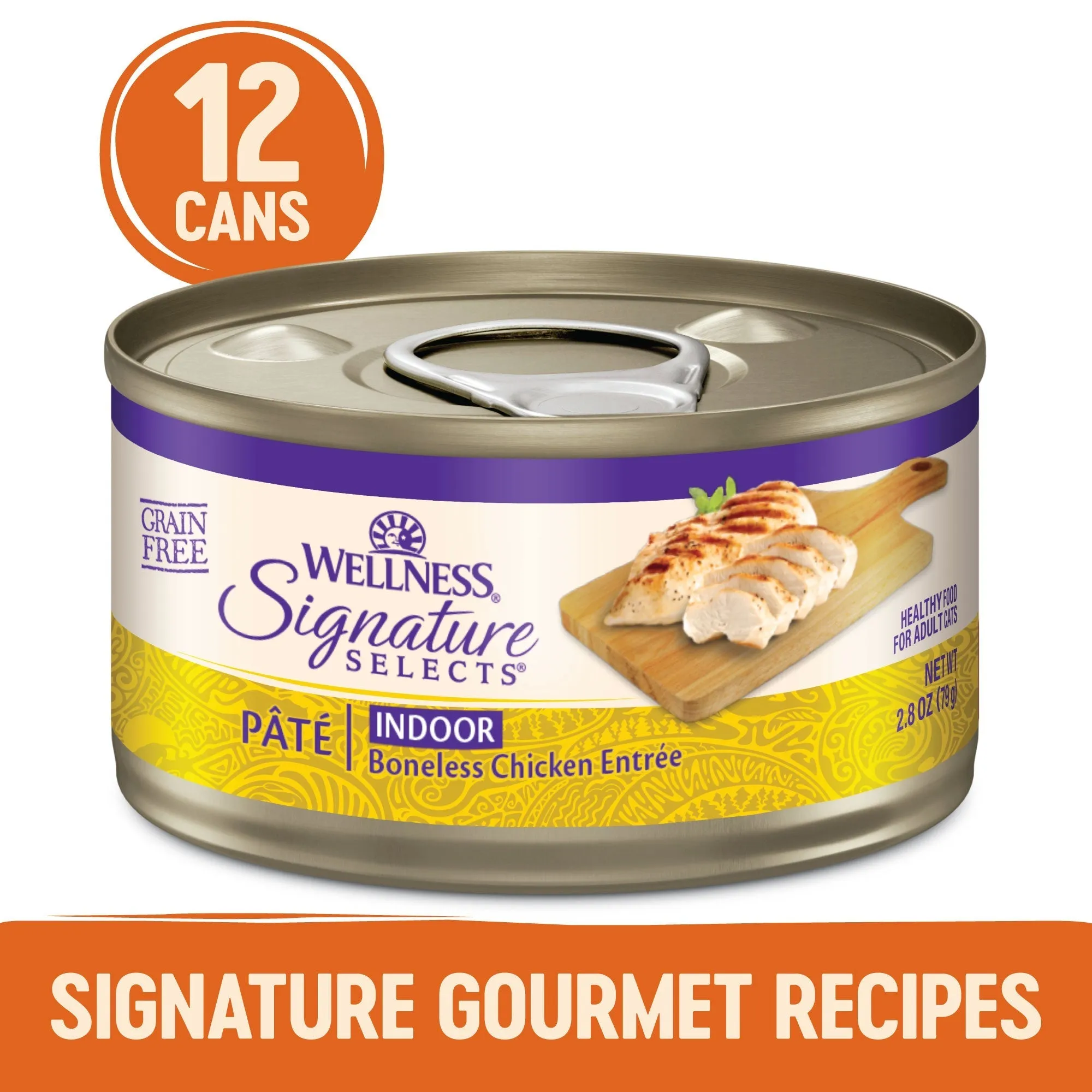 Wellness CORE Signature Selects Pat Chicken Entre Indoor Wet Cat Food 79g x 12