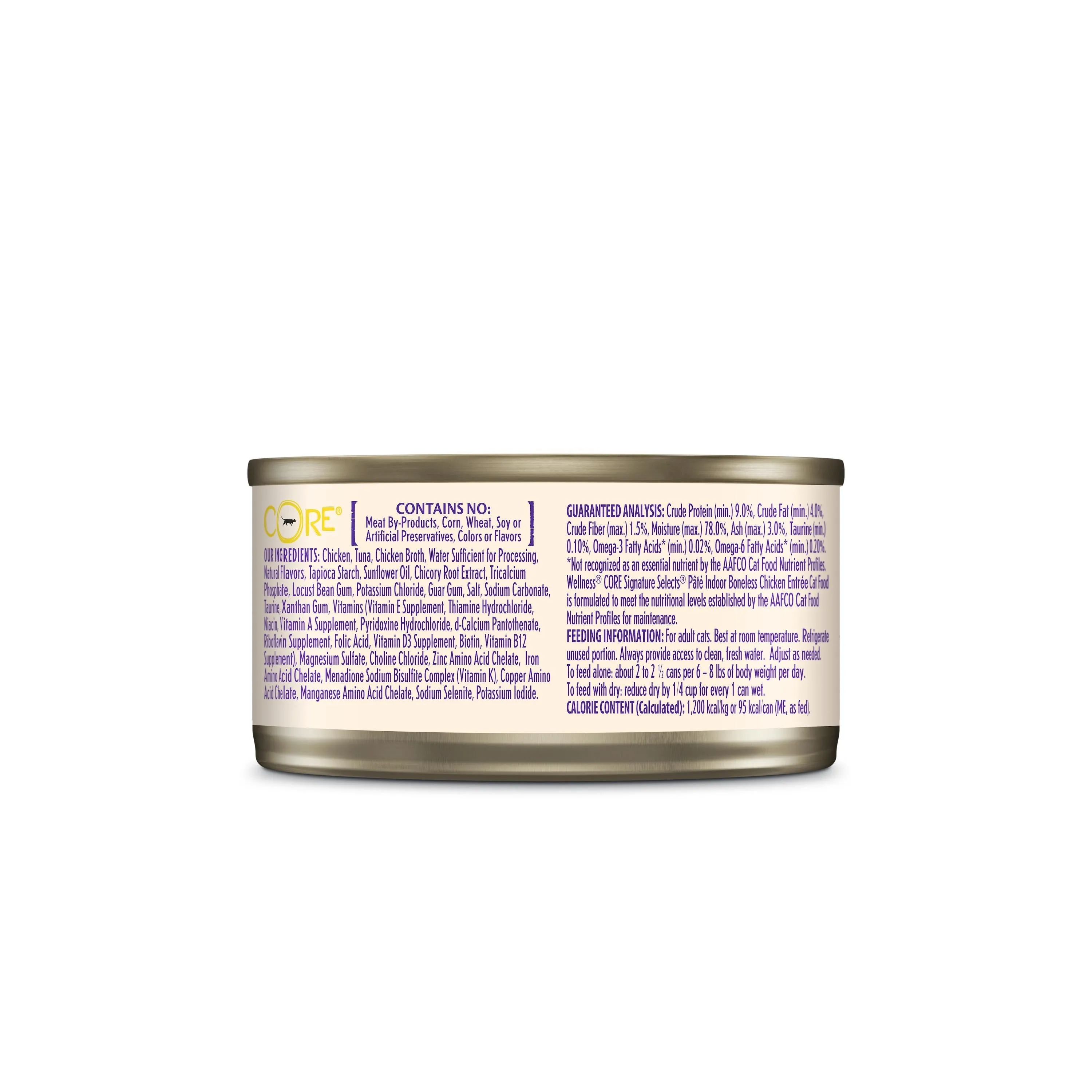Wellness CORE Signature Selects Pat Chicken Entre Indoor Wet Cat Food 79g x 12