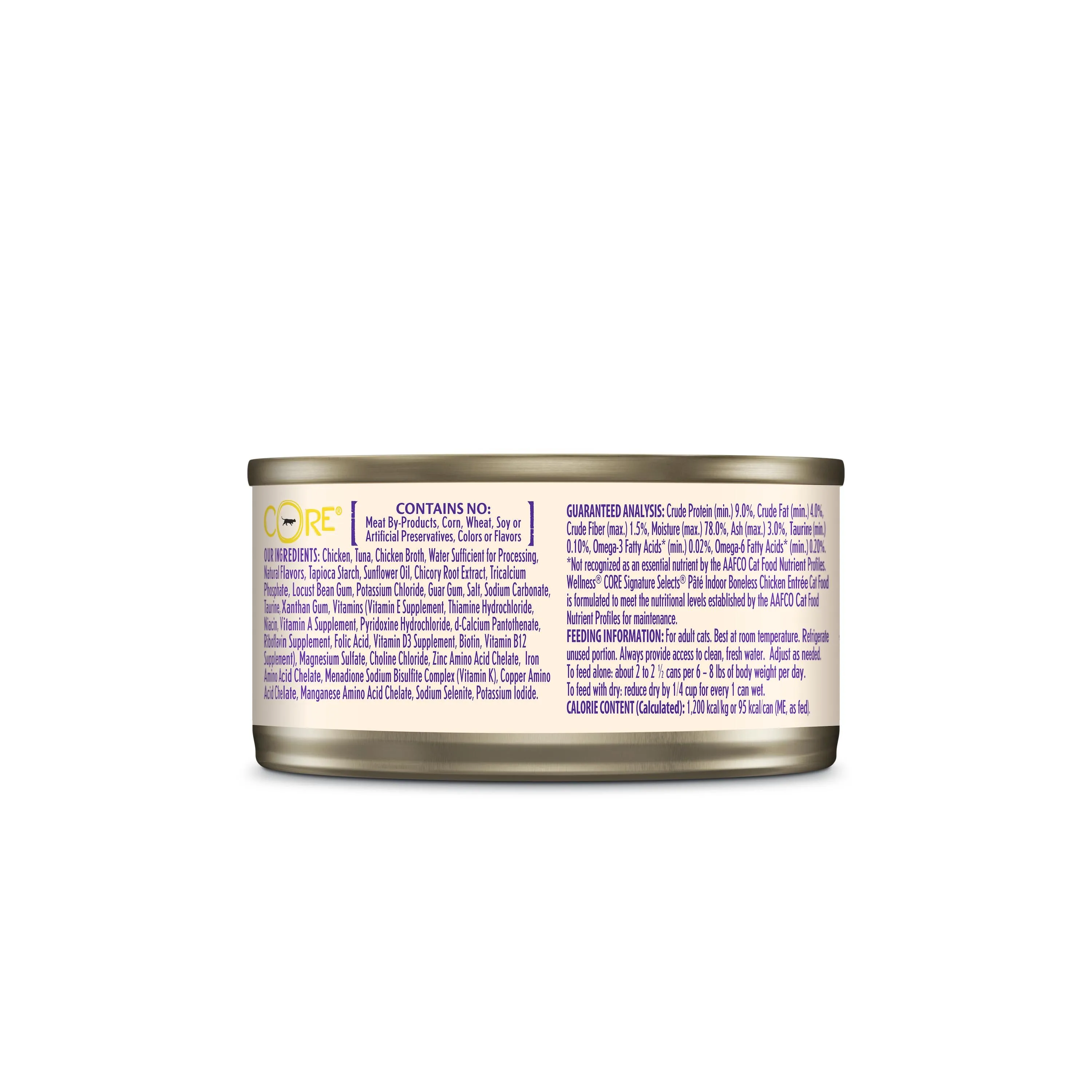 Wellness CORE Signature Selects Pat Chicken Entre Indoor Wet Cat Food 79g