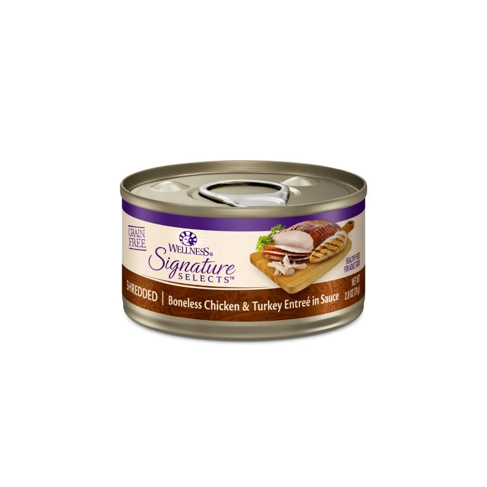 Wellness CORE Signature Selects Shredded Chicken and Turkey Entre Wet Cat Food 79g