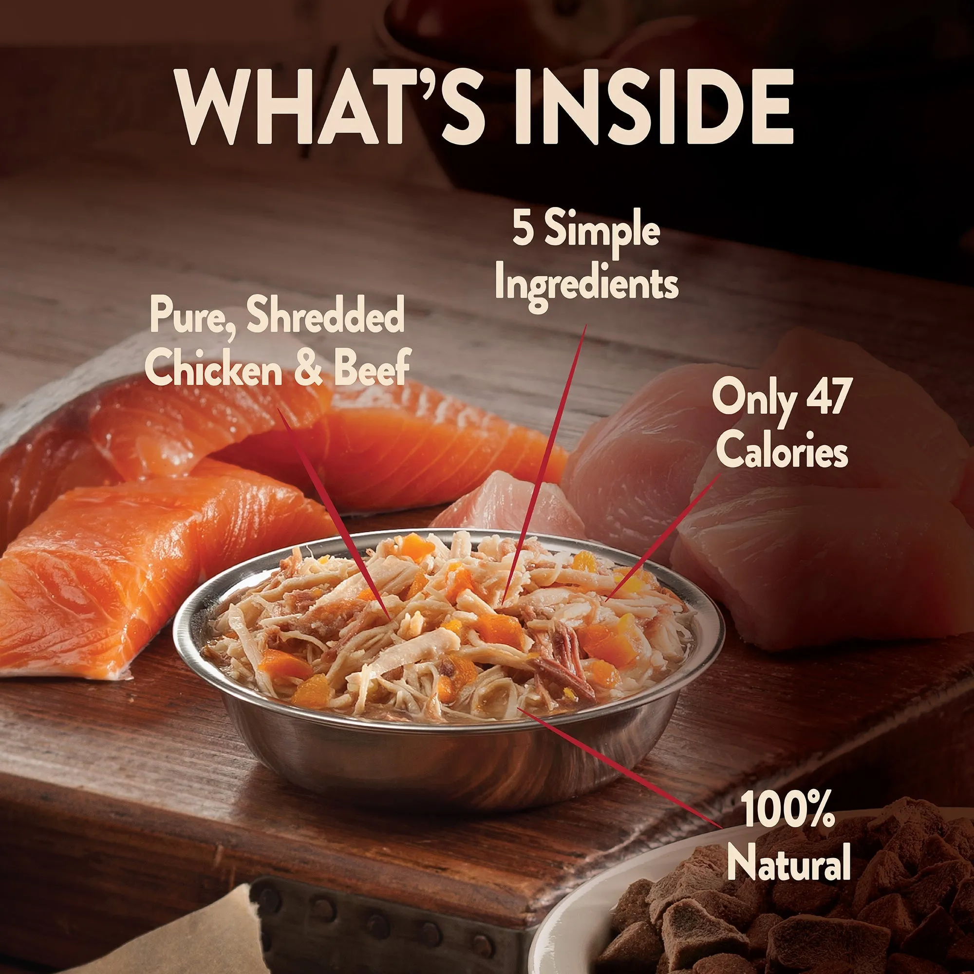 Wellness CORE Simply Shreds Flaked Tuna, Beef and Carrots Wet Dog Food 79g x 12