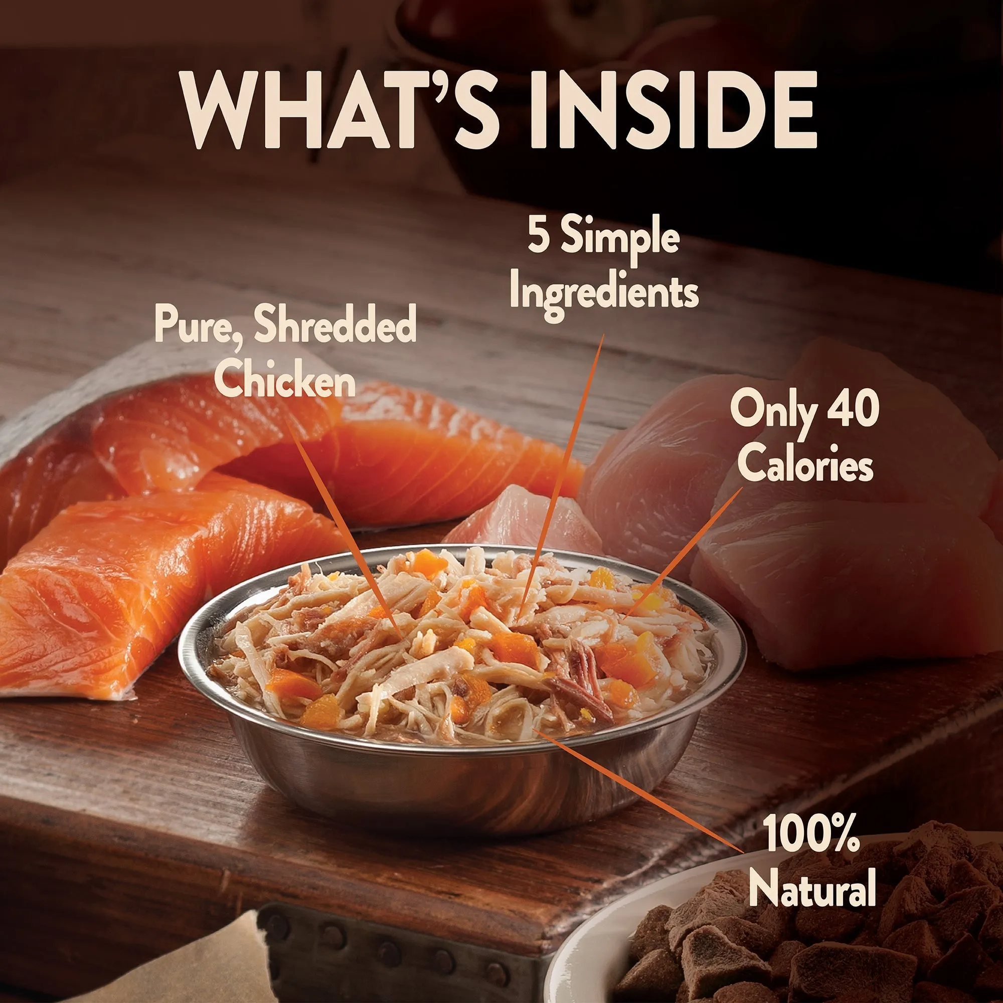 Wellness CORE Simply Shreds Shredded Chicken, Chicken Liver and Broccoli Wet Dog Food 79g x 12