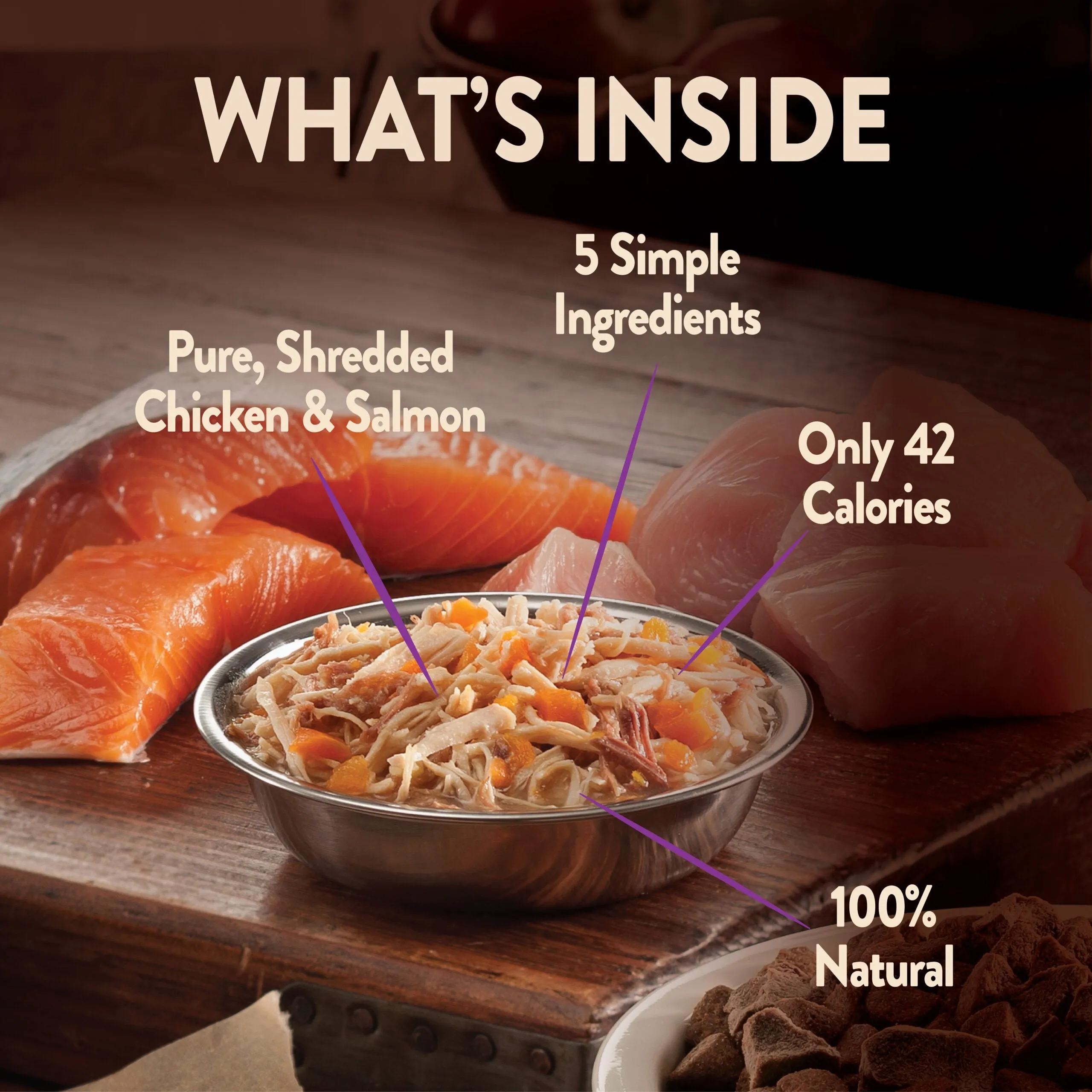 Wellness CORE Simply Shreds Shredded Chicken, Salmon and Pumpkin Wet Dog Food 79g