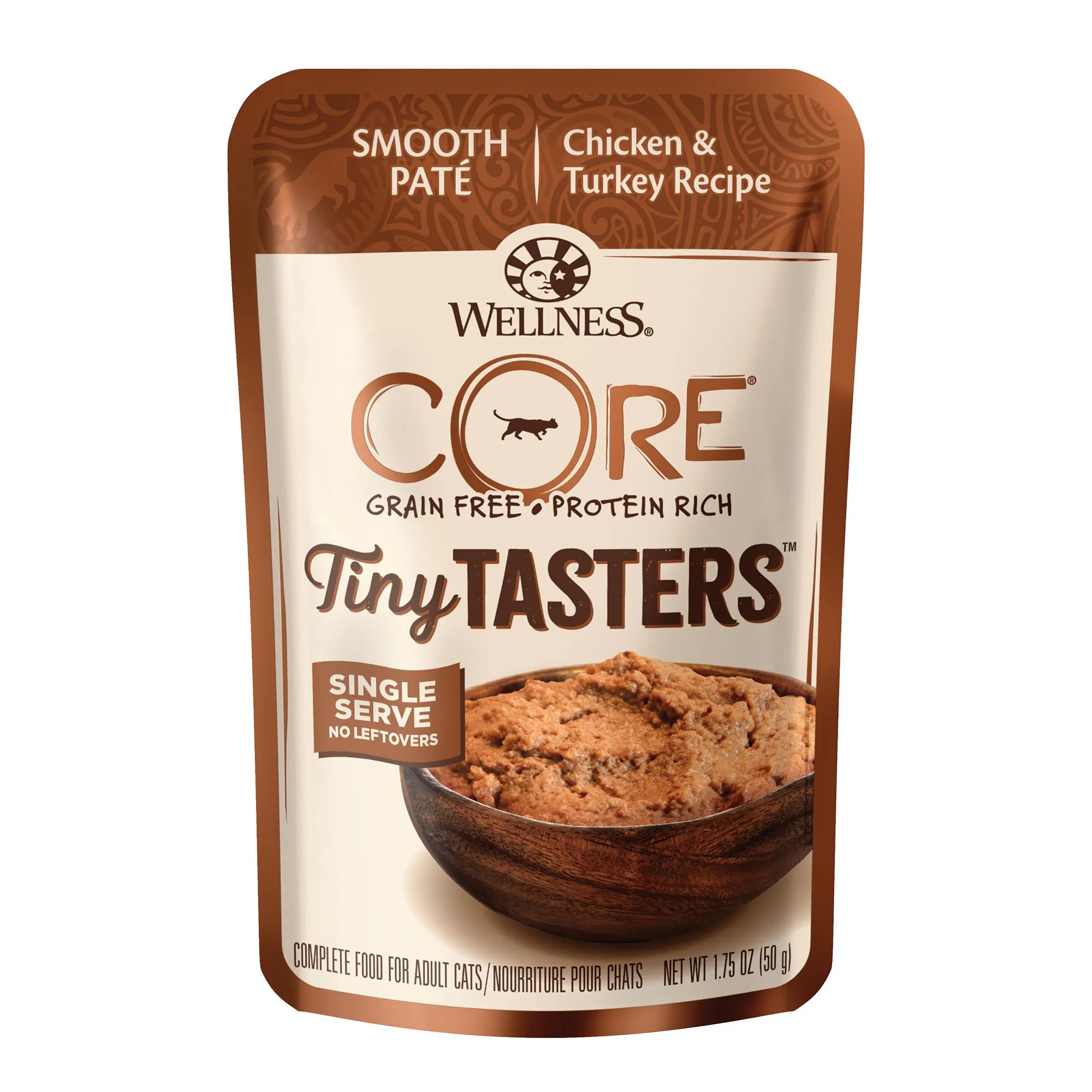Wellness CORE Tiny Tasters Chicken and Turkey Pat Wet Cat Food 50g x 12