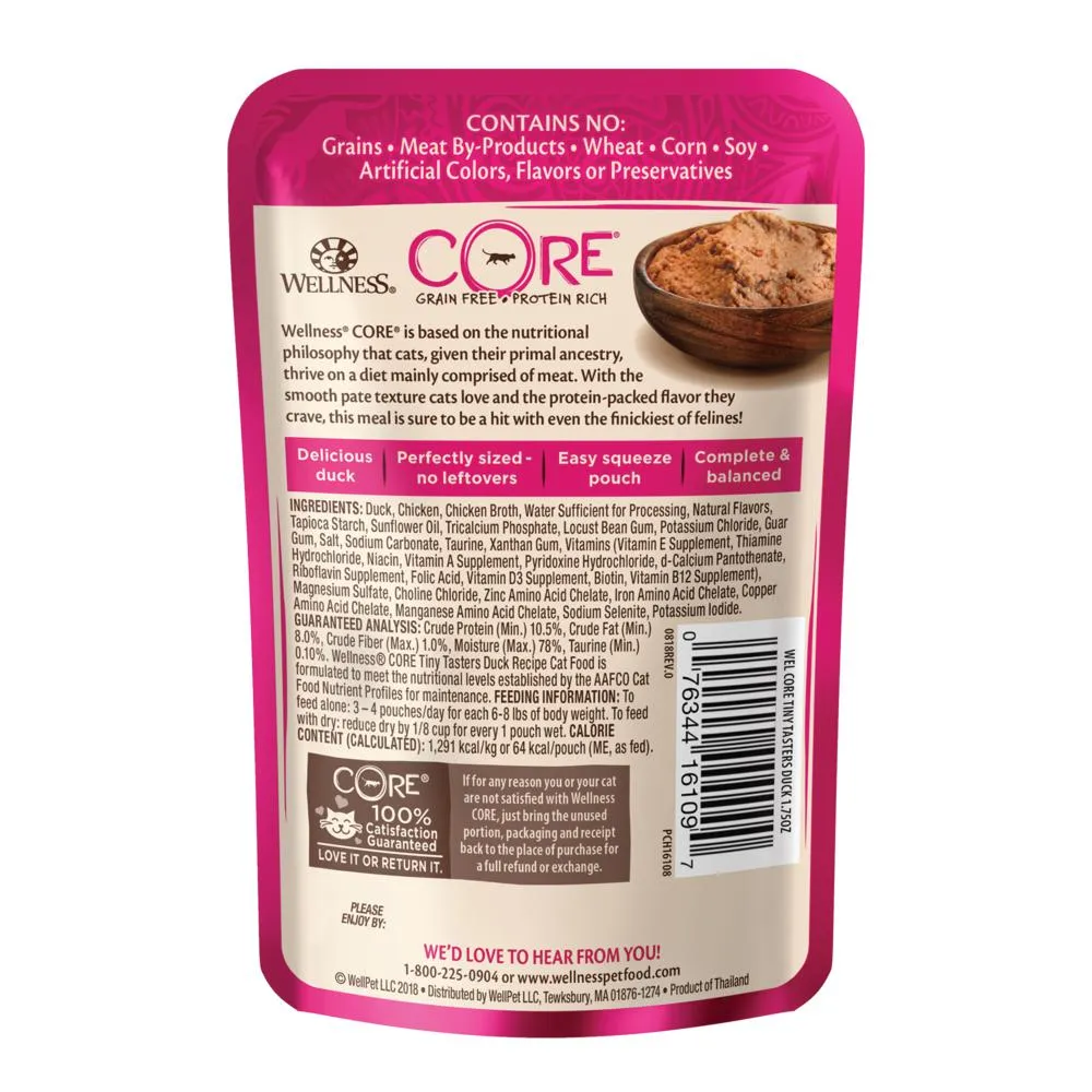 Wellness CORE Tiny Tasters Duck Pat Wet Cat Food 50g
