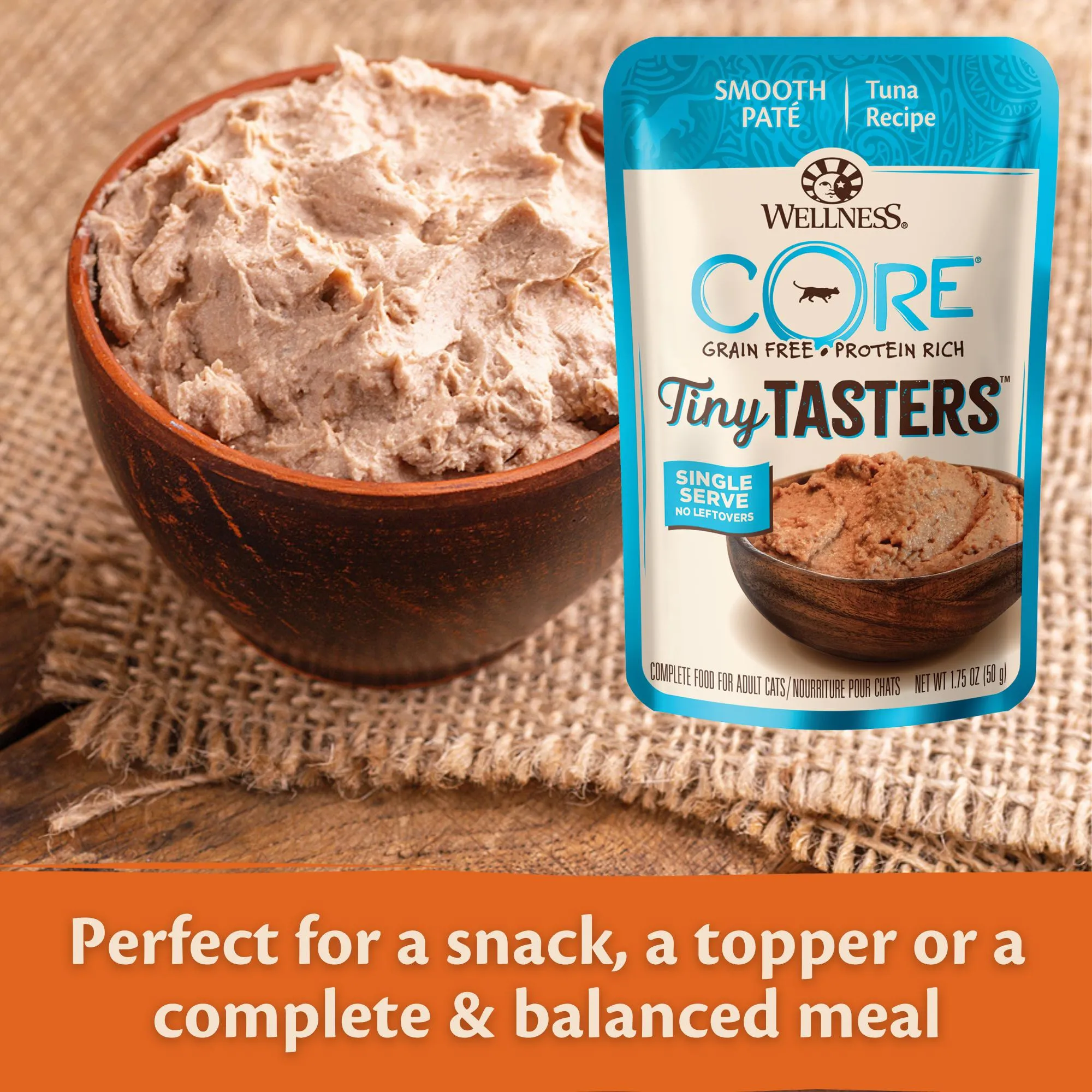 Wellness CORE Tiny Tasters Tuna Pat Wet Cat Food 50g x 12