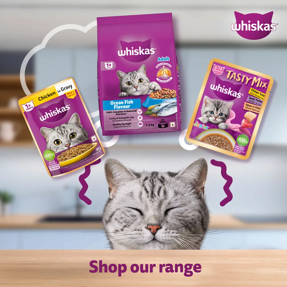 Whiskas Salmon in Gravy Meal Adult Cat Wet Food