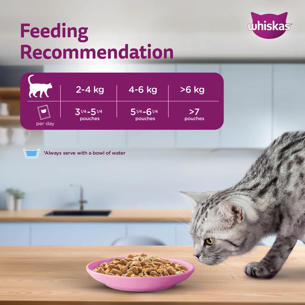 Whiskas Salmon in Gravy Meal Adult Cat Wet Food