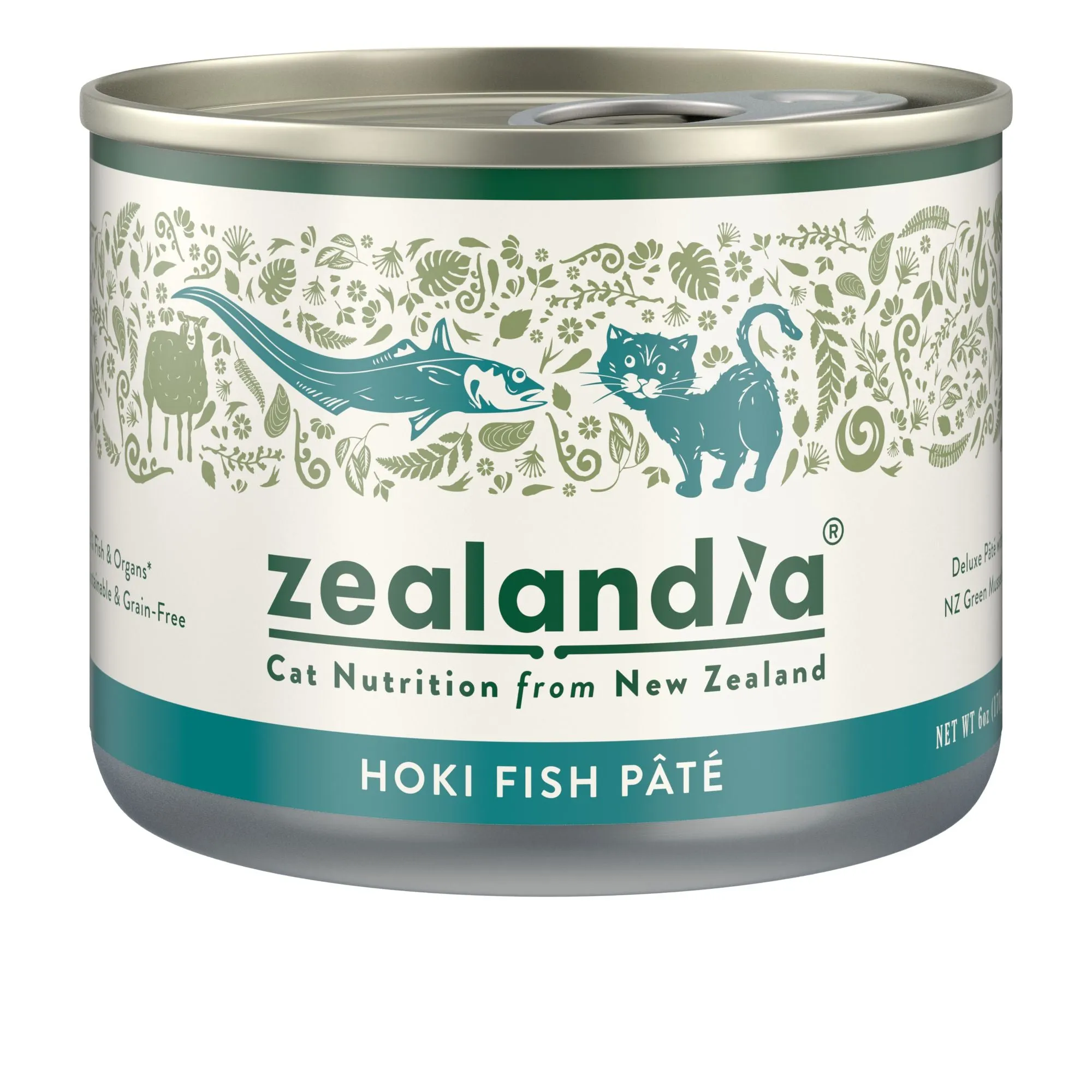Zealandia Hoki Fish Pate Adult Cat Wet Food 170g x24