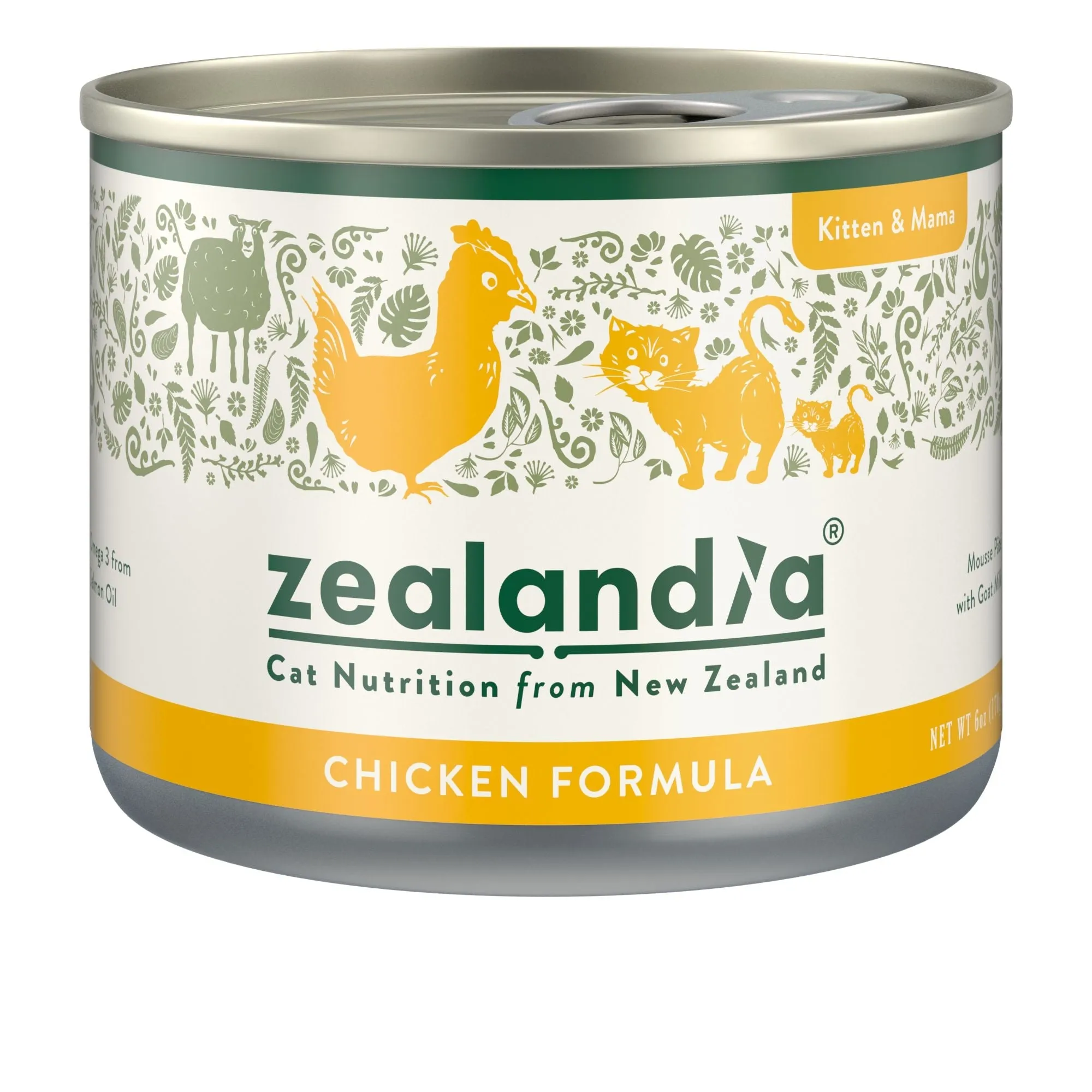 Zealandia Kitten and Mama Chicken Mousse Pate Wet Food 170g x24