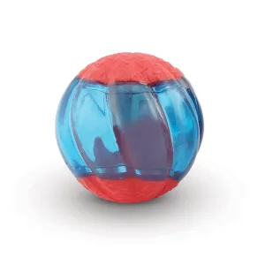 Zeus Squeaker & Glow DUO Ball for Dogs (Blue)