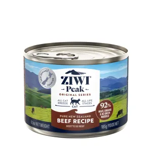 ZIWI Peak Wet Beef Recipe Cat Food 185g x 12
