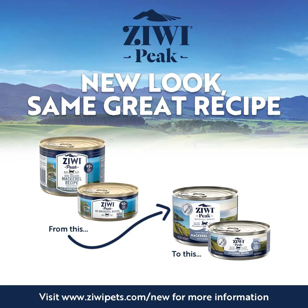 ZIWI Peak Wet Mackerel Recipe Cat Food 185g x 12