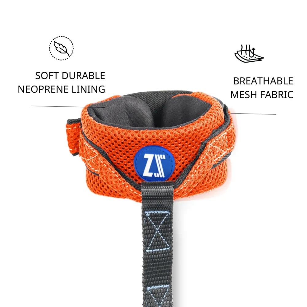 Zoomiez Hands Free Mesh Leash for Dogs & Cats (Orange)
